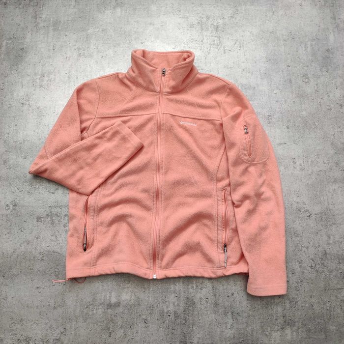 DAMSKA PREMIUM Bluza Trekking Thermal Polar Columbia Łosoś Róż Suwak