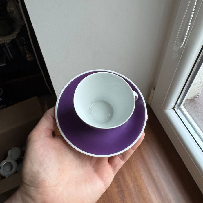 Filiżanka Duo Karolina Fason Joanna Porcelana PRL