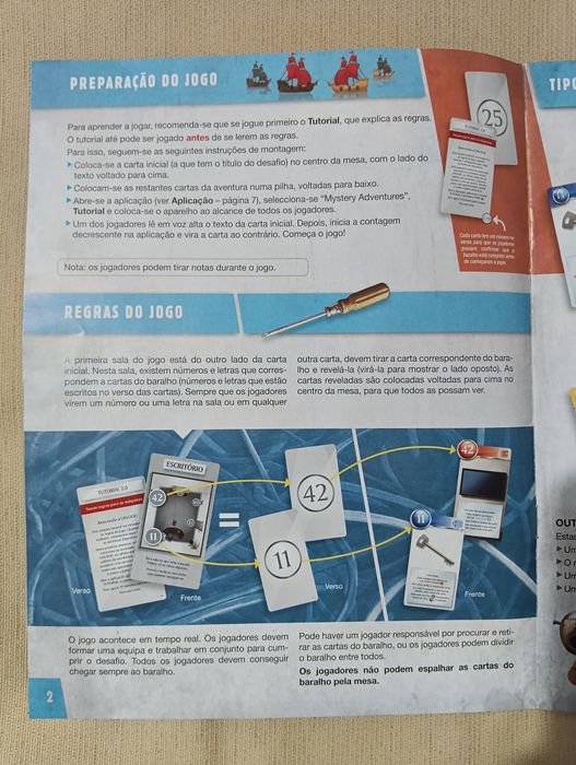 Jogo de Cartas Unlock! Mystery Adventures-Escape Room