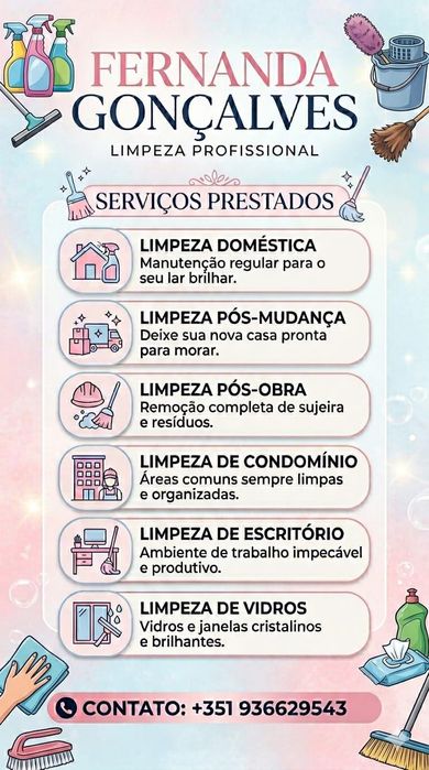 Limpeza doméstica