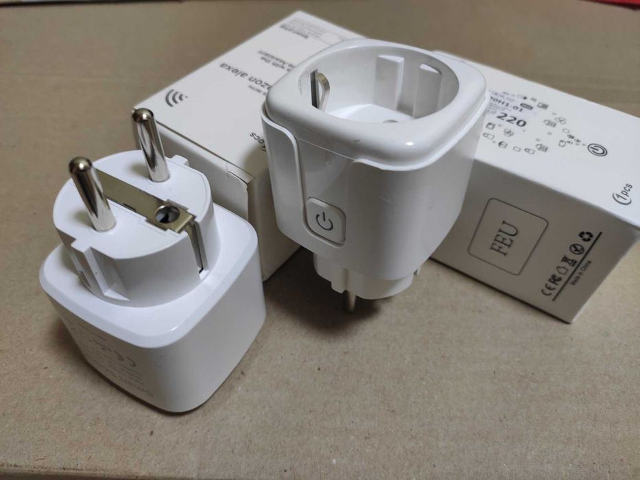 Умная wi-fi вай-фай розетка 16А 20А с энергометром ватметром Умный дом