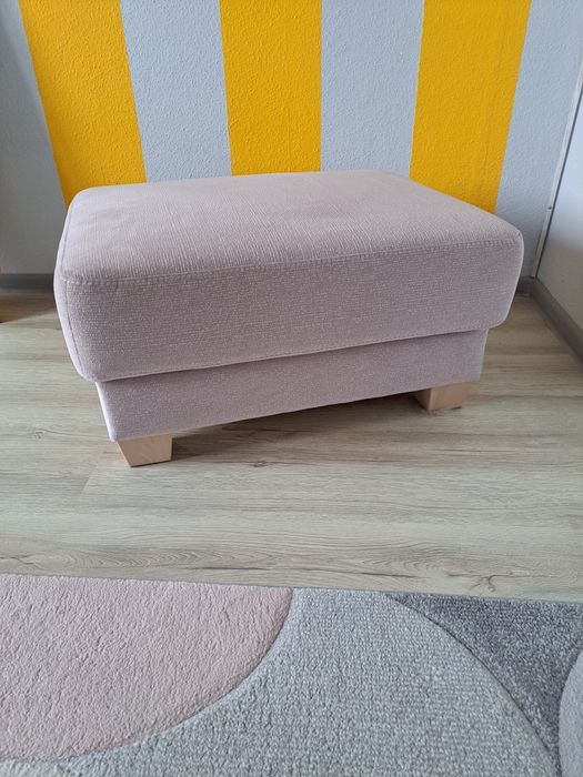 Pufa siedzisko podnóżek ze schowkiem