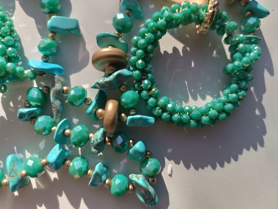 Вінтажне намисто з бірюзою/Англія