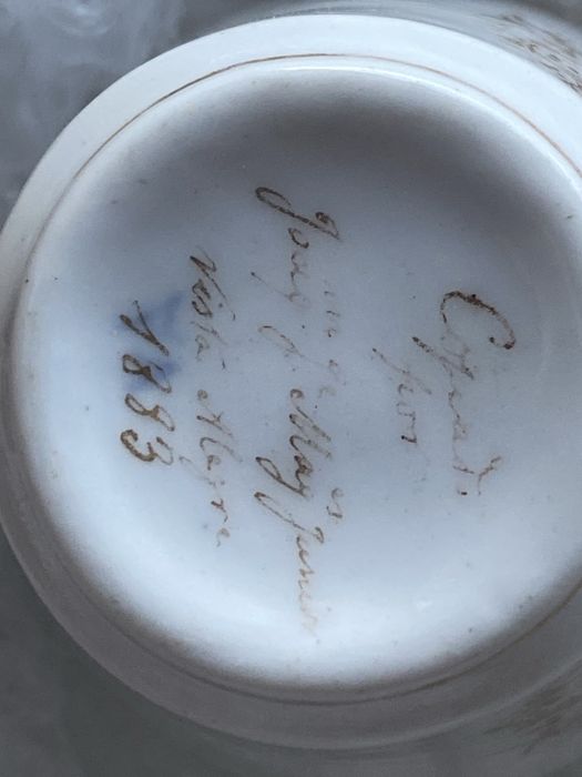 Chávena de café vista alegre 1 8 8 3
