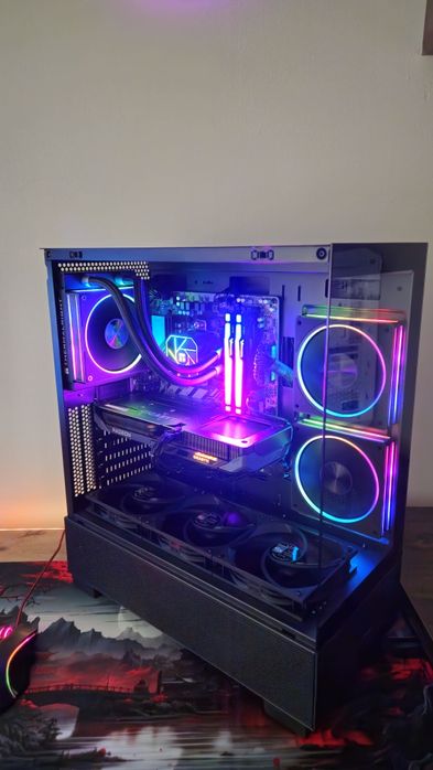 Komputer Gamingowy Nowy PC do gier ryzen 5 rx 9060 xt 16Gb  Ram 32Gb