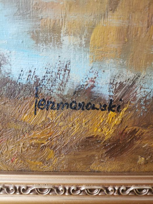 Obraz duży pejzaż z ramą