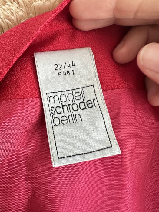 Czerpwna dluga marynarka z satyna niepowtarzalna plus size xxl 44