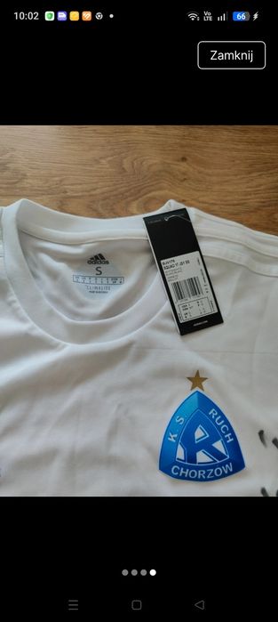 Koszulka Ruch Chorzów Adidas z Autografami Zawodników Kadry – NOWA