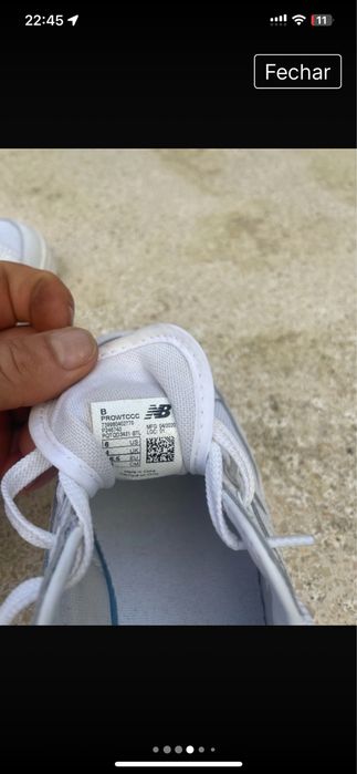 Sapatilhas new balence brancas