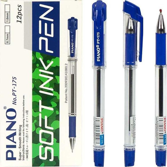 Ручка масляная новая хорошая Cello синяя