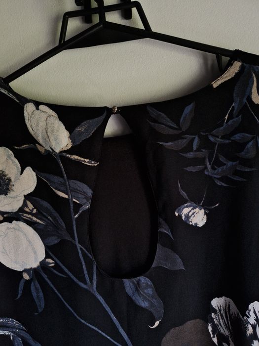 Sukienka  w kwiaty, dłuższa vero moda XL 42