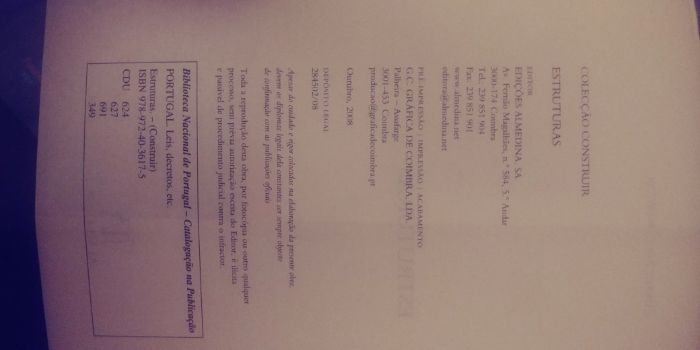 Livros técnicos manuais Engenharia Civil IST LNEC Gulbenkian Tabelas