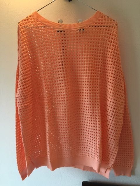 Camisola Salmão Rendilhada L Nova