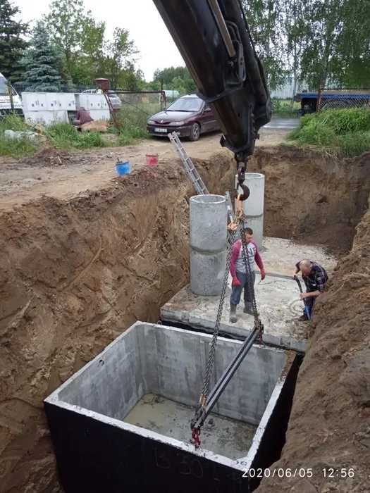 Szambo zbiornik szamba betonowe szczelne Barlinek Pyrzyce