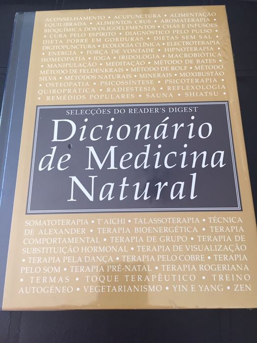 Dicionário de medicina natural. Novo! Ainda embalado