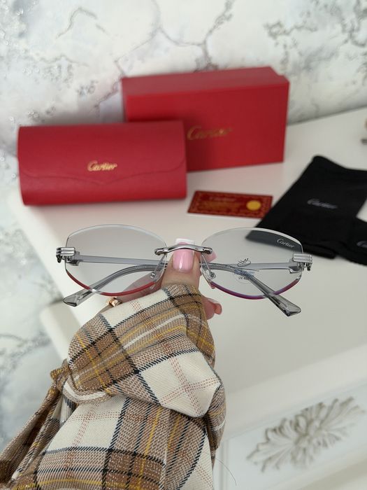 Солнцезащитные очки cartier антиблик полный комплект