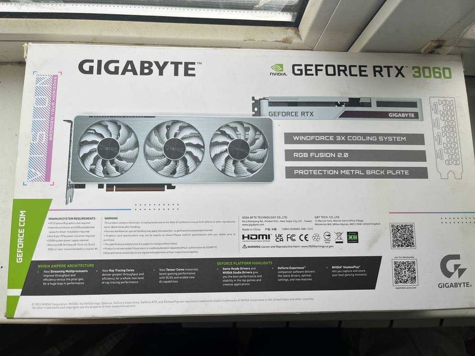Gigabyte RTX 3060 VISION 12GB Біла, Ідеал