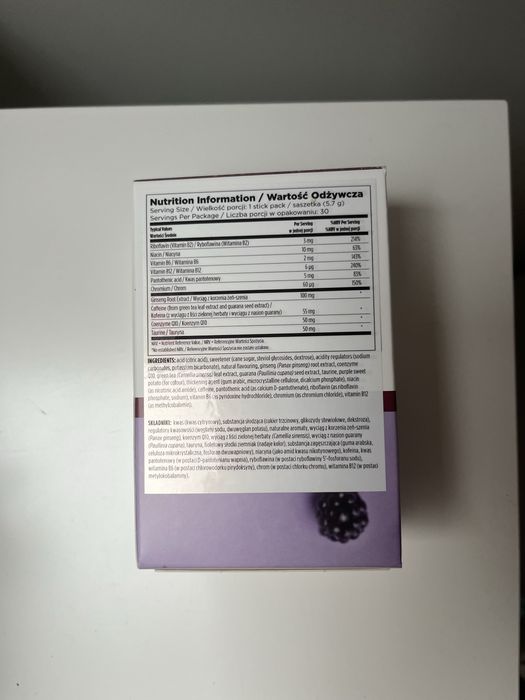 EnergyFizzy o smaku jeżynowym arbonne.