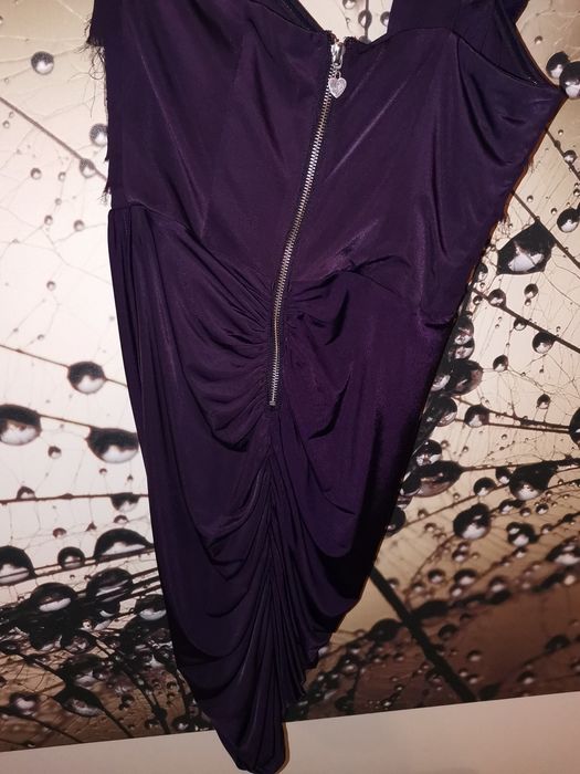 Fioletowa sukienka zippy LIPSY S (36)