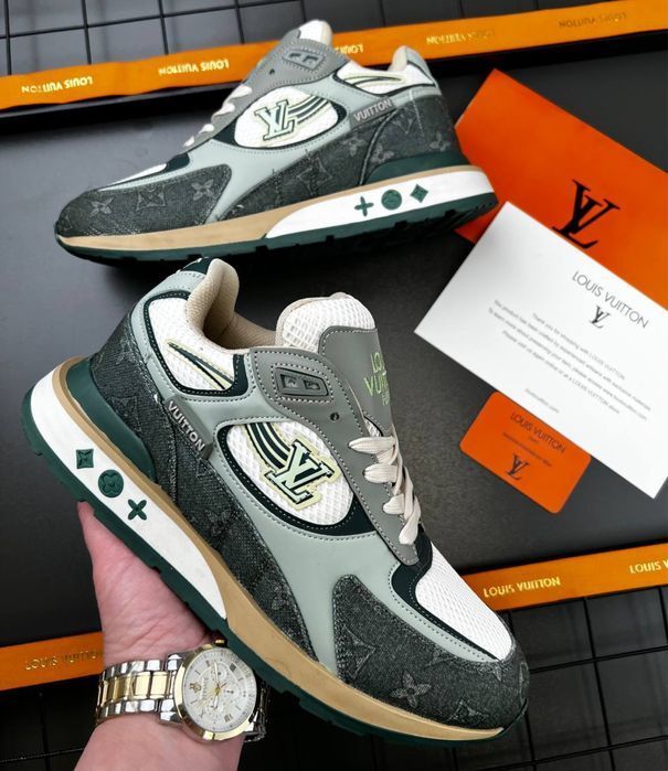 Кросівки Louis Vuitton сірі кросівки луї віттон сірі чоловічі