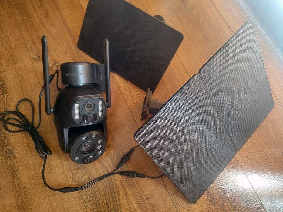 Камера видеонаблюдения Wi-Fi с солнечными панелями, поворотная INQMEGA