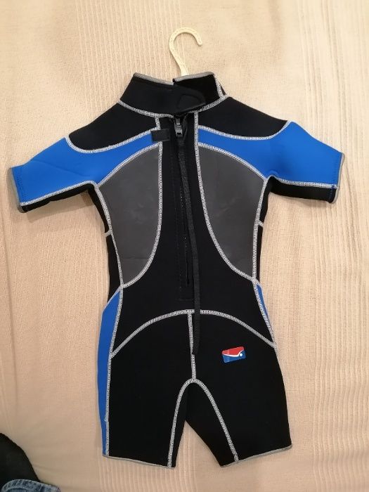 Fato BodyBoard / SURF AQUATICS azul tamanho S (100/120 cm)