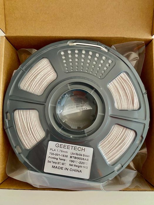 Filamento PLA Mármore GEEETECH 1.75mm 1kg | Bambu Creality Prusa