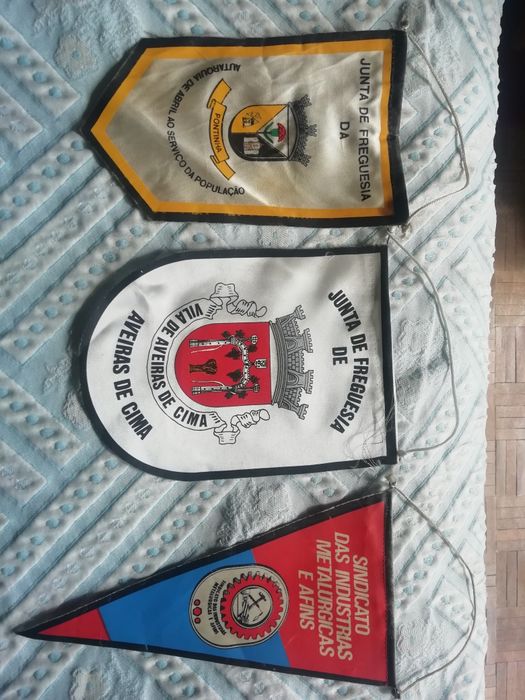 Guildhall flags of the parish council and the union
