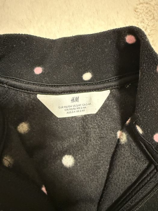 Флісова кофта h&m 104