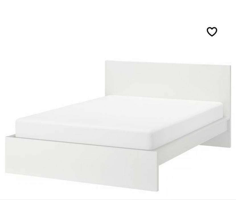 Rama lozka Malm Ikea 180x200 + dno łóżka