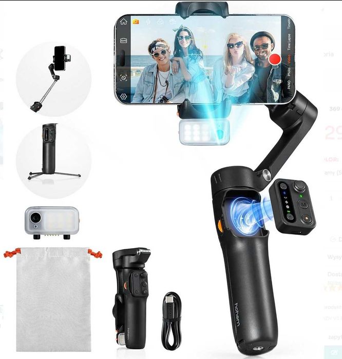 Gimbal Hohem iSteady V3 do telefonu JAK NOWY GW