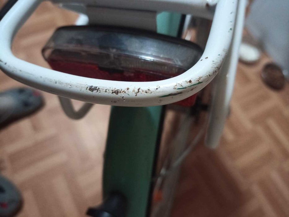 Rower miejski Storm Stockholm biało-miętowy 26' koła, uchwyt na koszyk