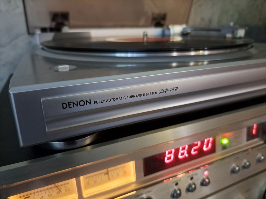 Denon wieza kolumny gramofon sluchawki