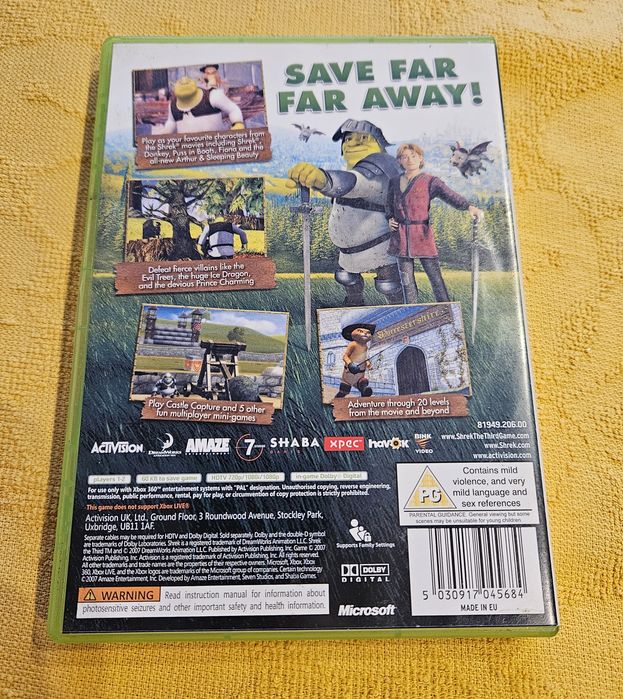 Shrek The Third Xbox 360