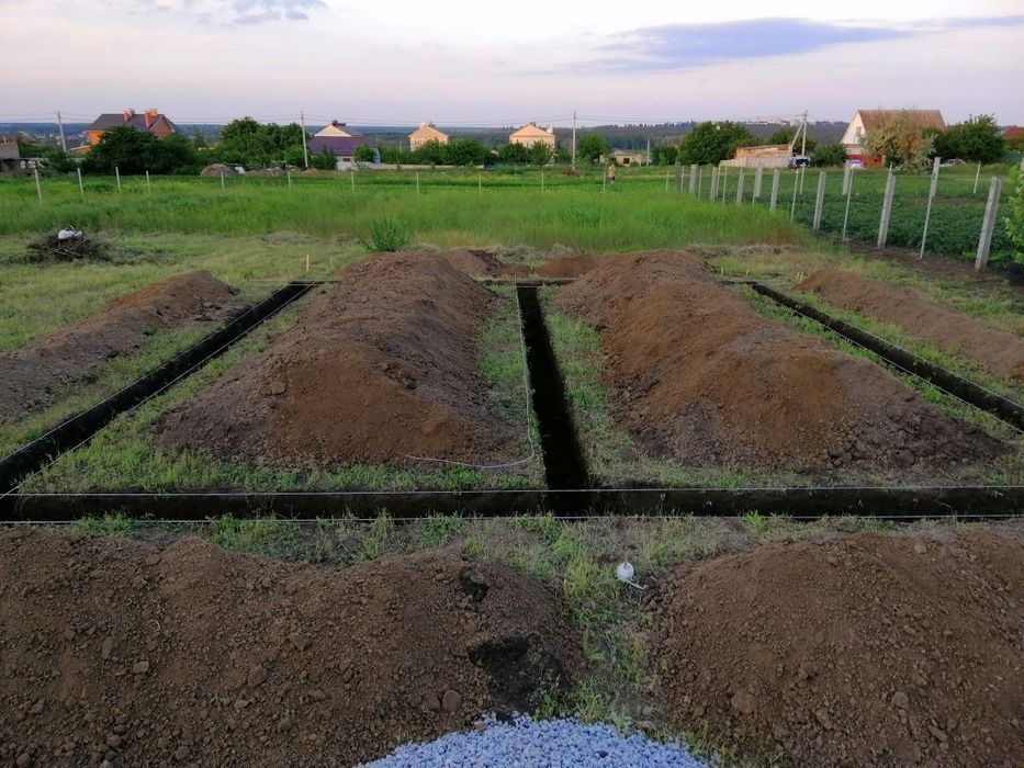 Копка, земляные, земельные работы, траншеи, копаем вручную, техникой ...