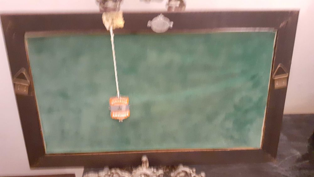 Última Ceia em estanho com suporte e certificado