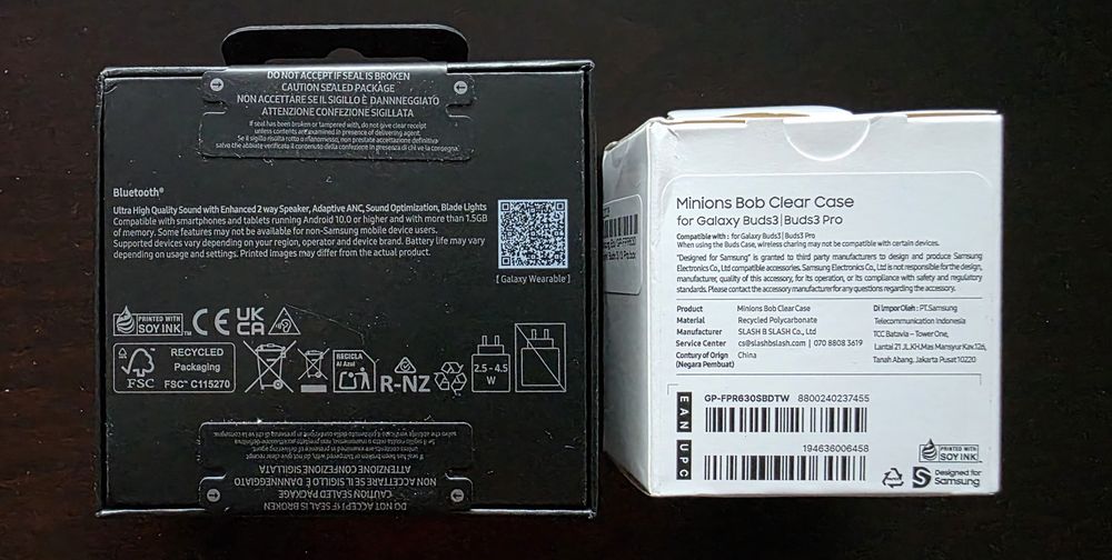 Samsung Galaxy Buds3 Pro nowe,oryg. z etui friends minions i brelokami