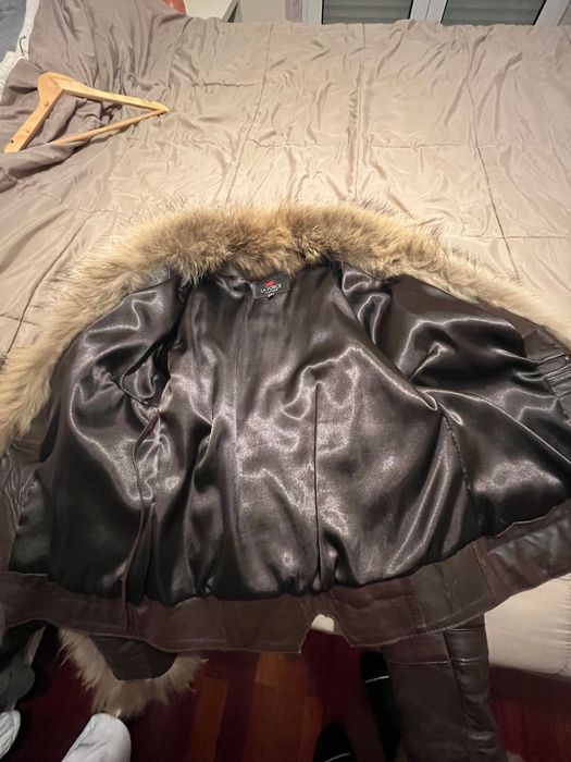 Fur jacket casaco
