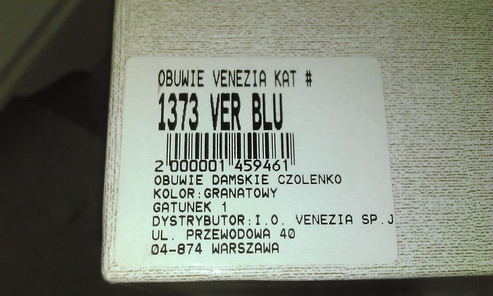 Venezia Szpilki  czółenka granatowe 37