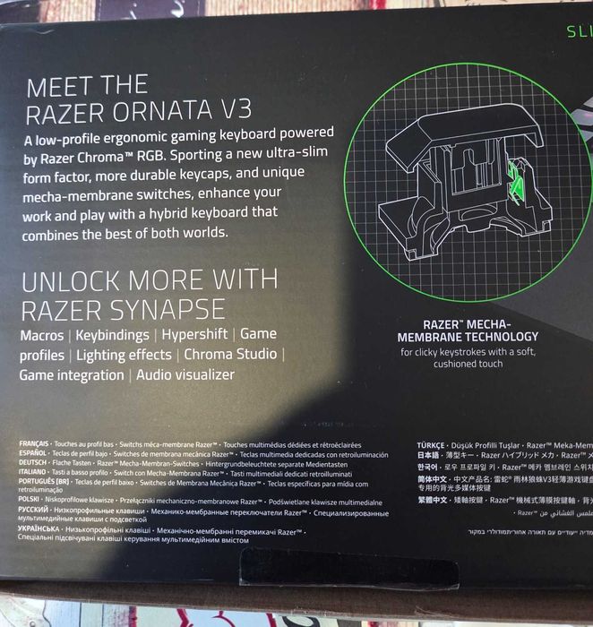 Teclado mecanico Razer Ornata V3 - RGB - PT Layout