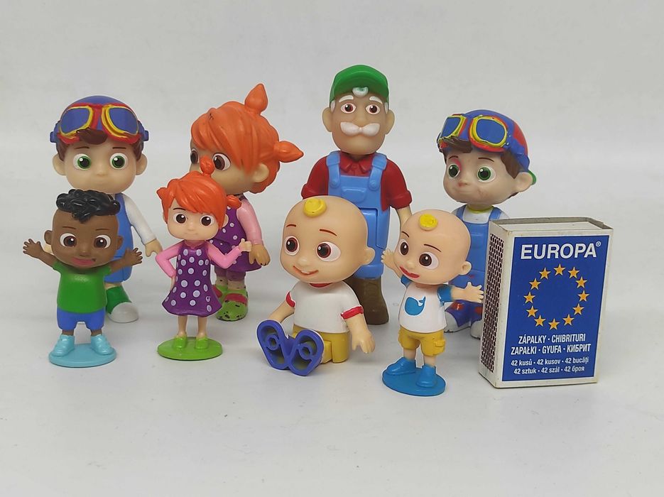 Cocomelon Zestaw 8 oryginalnych figurek Moonbug #K1 DARMOWA DOSTAWA