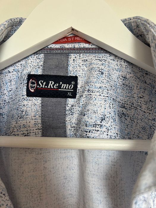 2 x koszula męska Koszula w kratę długi rękaw granatowa XL