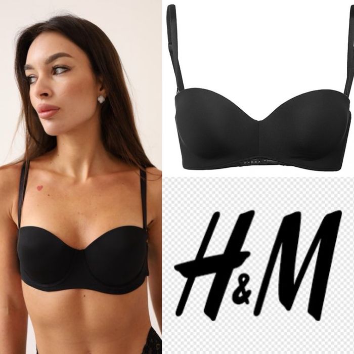 Бюстгалтер мякий бандо без кісточок на паралоні є боителі h&m