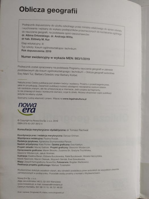 Podręcznik oblicza geografii 1