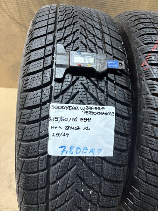 2x 215/60R16 99H GOODYEAR ULTRAGRIP Performance 3 opony zimowe XL 3PMSF M+S 2024r Demo