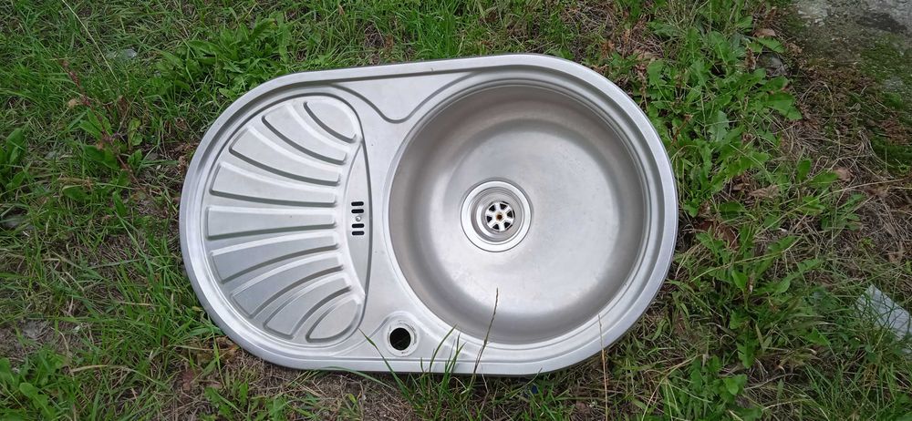 Мийка кухонна накладна нержавійка