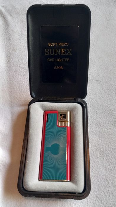 Isqueiro a gás vintage da marca Sunex (modelo #308)