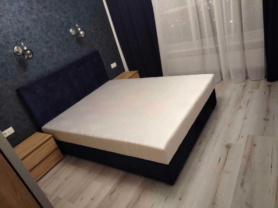 Ліжка двуспальні з каркасним матрацом – від виробника!