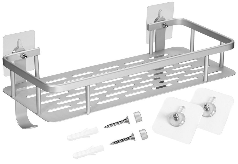 półka loftowa itaka srebrna do łazienki