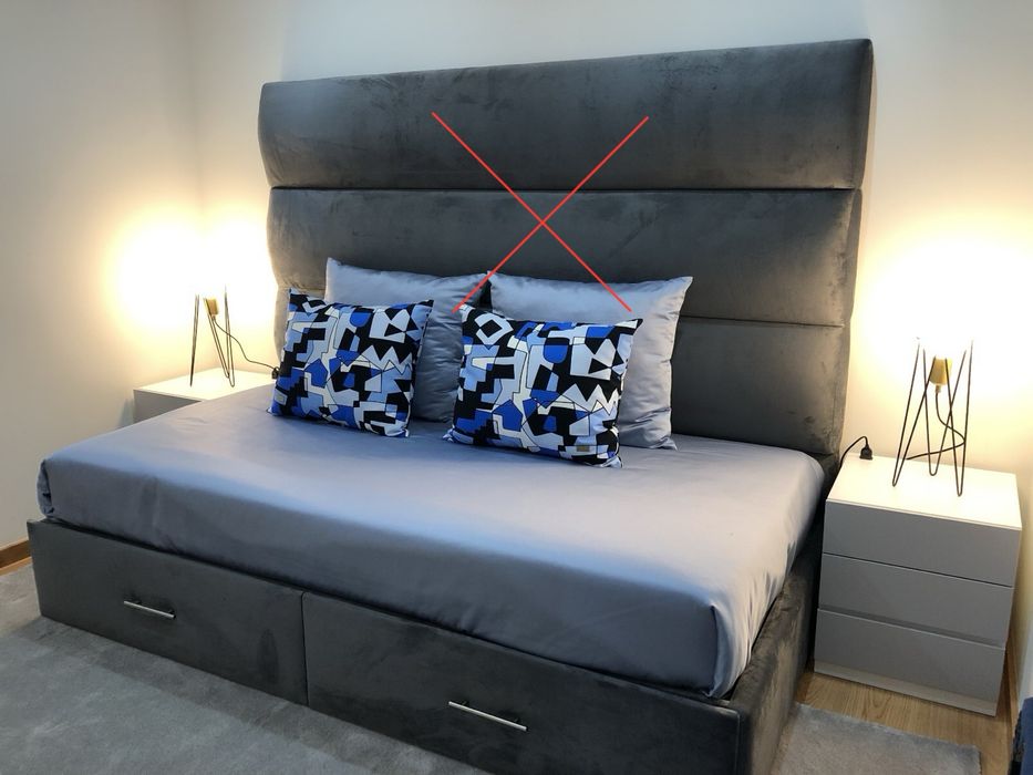 Cama - Base de cama com gavetões